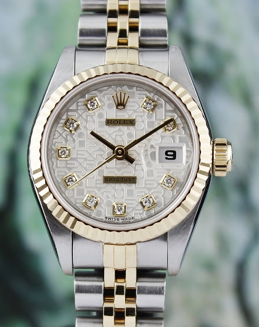 (image for) A ROLEX LADY SIZE OYSTER PERPETUAL DATEJUST / 69173